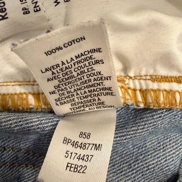 BP Light Wash Distressed Denim Straight Leg Ripped -Women’s Sz 28 - Picture 5 of 10